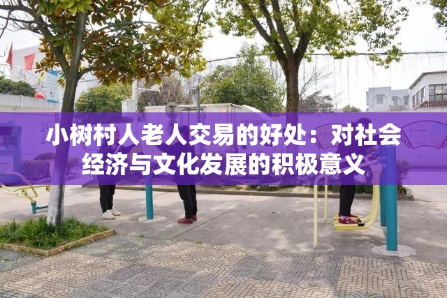 小树村人老人交易的好处：对社会经济与文化发展的积极意义