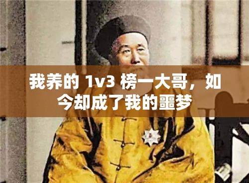 我养的 1v3 榜一大哥，如今却成了我的噩梦