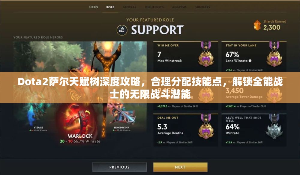 Dota2萨尔天赋树深度攻略，合理分配技能点，解锁全能战士的无限战斗潜能