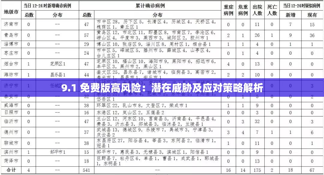 9.1 免费版高风险：潜在威胁及应对策略解析