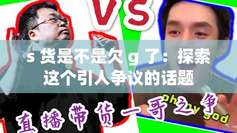 s 货是不是欠 g 了：探索这个引人争议的话题