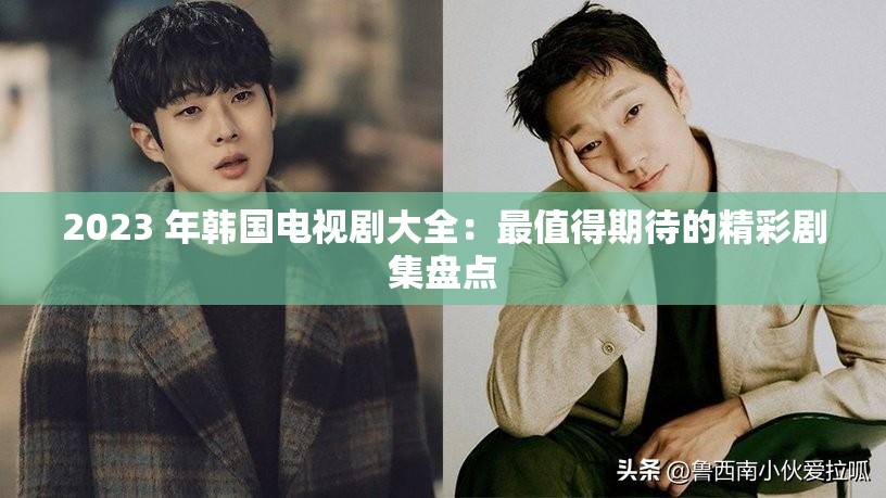 2023 年韩国电视剧大全：最值得期待的精彩剧集盘点