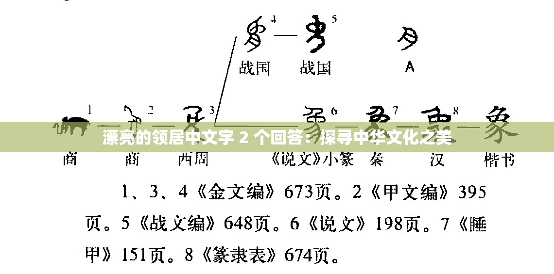 漂亮的领居中文字 2 个回答：探寻中华文化之美