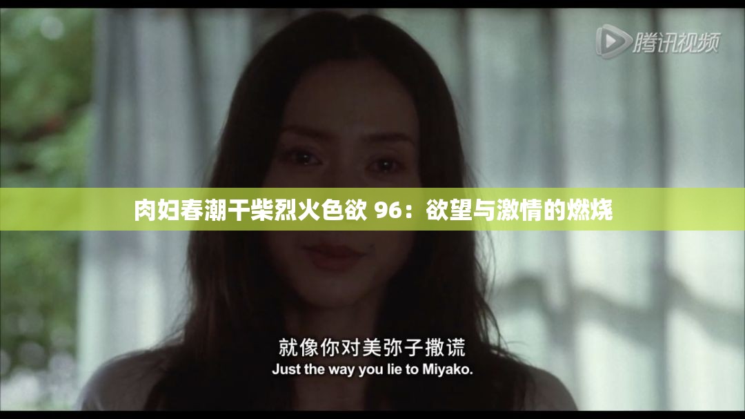 肉妇春潮干柴烈火色欲 96：欲望与激情的燃烧