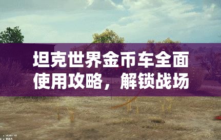 坦克世界金币车全面使用攻略，解锁战场制胜新姿势与技巧