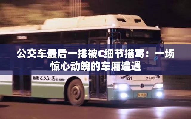 公交车最后一排被C细节描写：一场惊心动魄的车厢遭遇