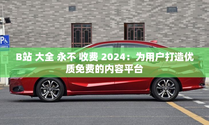 B站 大全 永不 收费 2024：为用户打造优质免费的内容平台