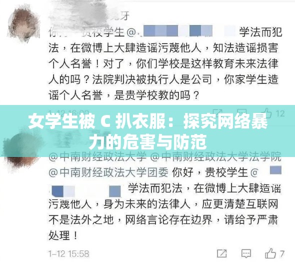 女学生被 C 扒衣服：探究网络暴力的危害与防范