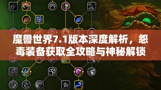 魔兽世界7.1版本深度解析，怨毒装备获取全攻略与神秘解锁之旅