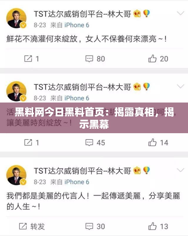 黑料网今日黑料首页：揭露真相，揭示黑幕