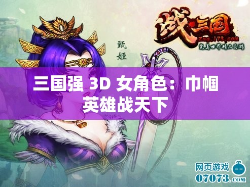 三国强 3D 女角色：巾帼英雄战天下