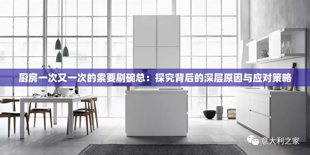 厨房一次又一次的索要刷碗总：探究背后的深层原因与应对策略