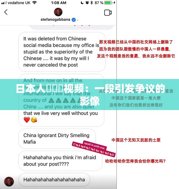 日本人乂乂乂视频：一段引发争议的影像