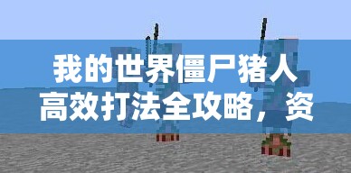 我的世界僵尸猪人高效打法全攻略，资源管理、战斗技巧与策略解析