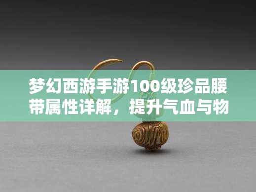 梦幻西游手游100级珍品腰带属性详解，提升气血与物理防御的必备攻略