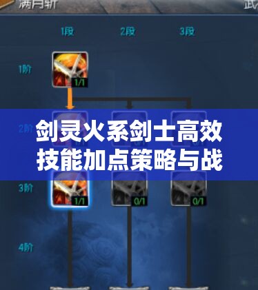 剑灵火系剑士高效技能加点策略与战斗资源优化管理指南