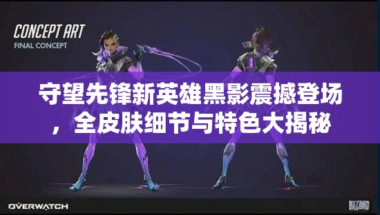 守望先锋新英雄黑影震撼登场，全皮肤细节与特色大揭秘