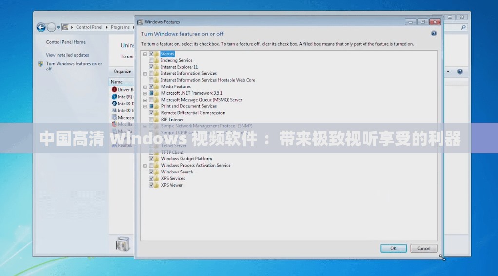 中国高清 Windows 视频软件 ：带来极致视听享受的利器