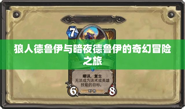 狼人德鲁伊与暗夜德鲁伊的奇幻冒险之旅