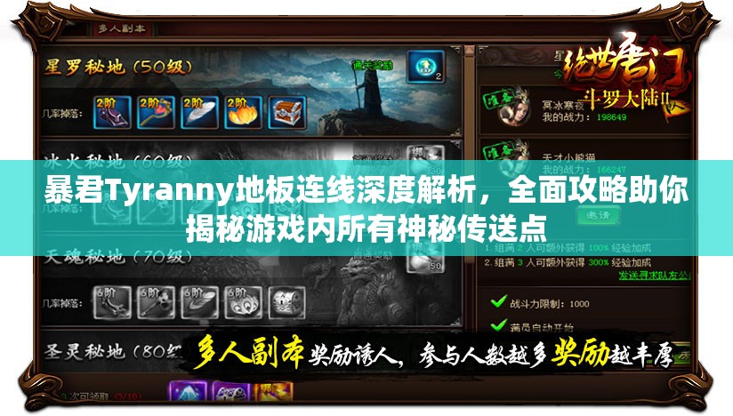 暴君Tyranny地板连线深度解析，全面攻略助你揭秘游戏内所有神秘传送点