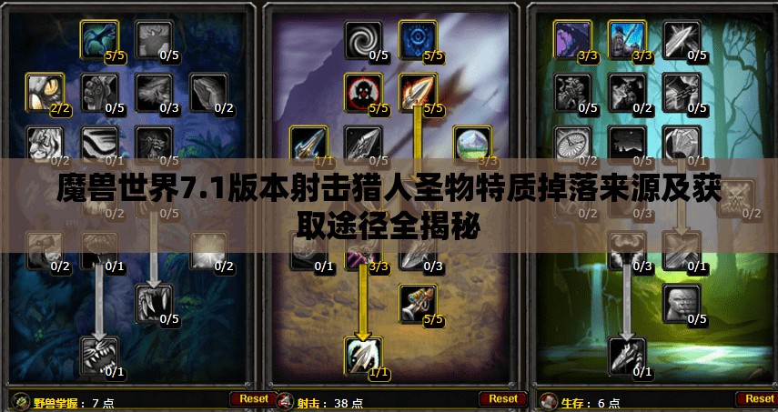 魔兽世界7.1版本射击猎人圣物特质掉落来源及获取途径全揭秘
