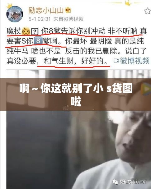 啊～你这就别了小 s货图啦