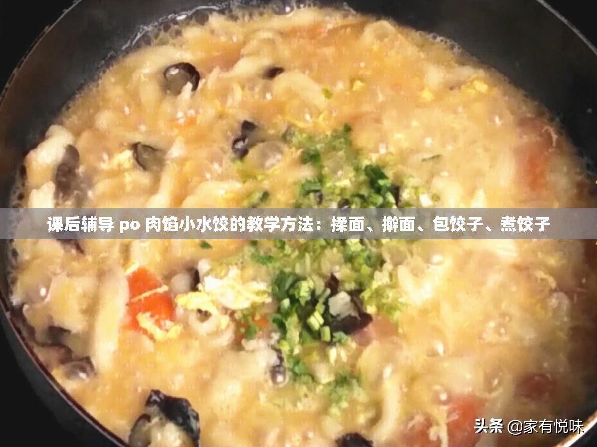 课后辅导 po 肉馅小水饺的教学方法：揉面、擀面、包饺子、煮饺子