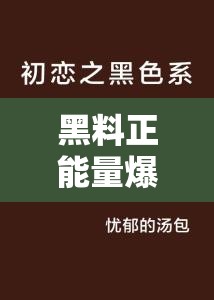 黑料正能量爆料：那些不为人知的背后故事及积极影响