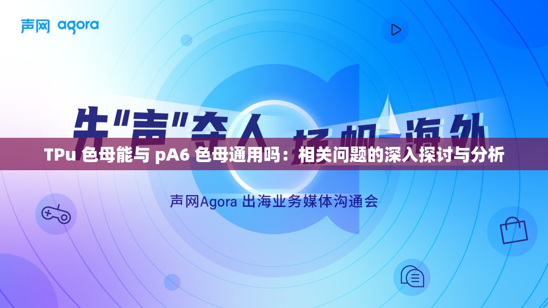 TPu 色母能与 pA6 色母通用吗：相关问题的深入探讨与分析