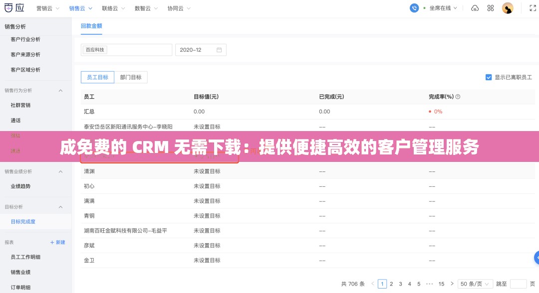成免费的 CRM 无需下载：提供便捷高效的客户管理服务