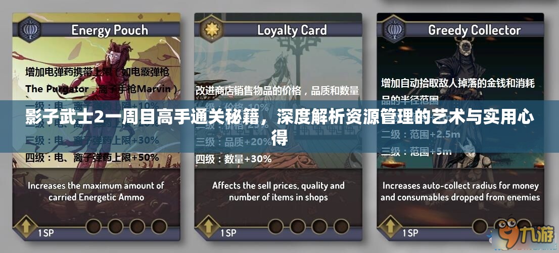 影子武士2一周目高手通关秘籍，深度解析资源管理的艺术与实用心得