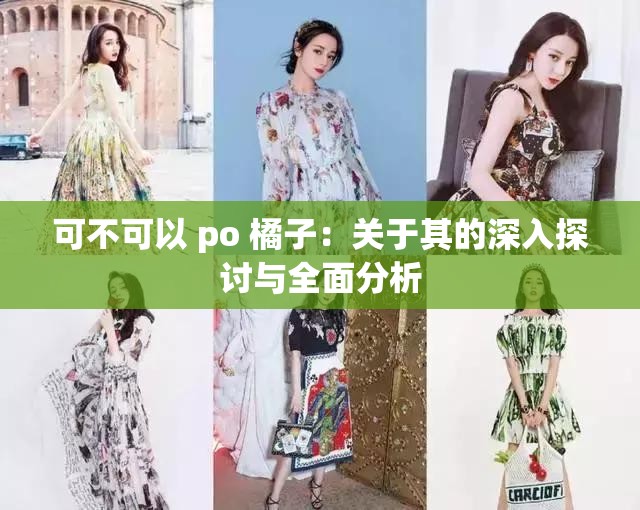 可不可以 po 橘子：关于其的深入探讨与全面分析