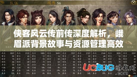 侠客风云传前传深度解析，峨眉派背景故事与资源管理高效利用策略，实现价值最大化