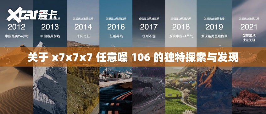 关于 x7x7x7 任意噪 106 的独特探索与发现
