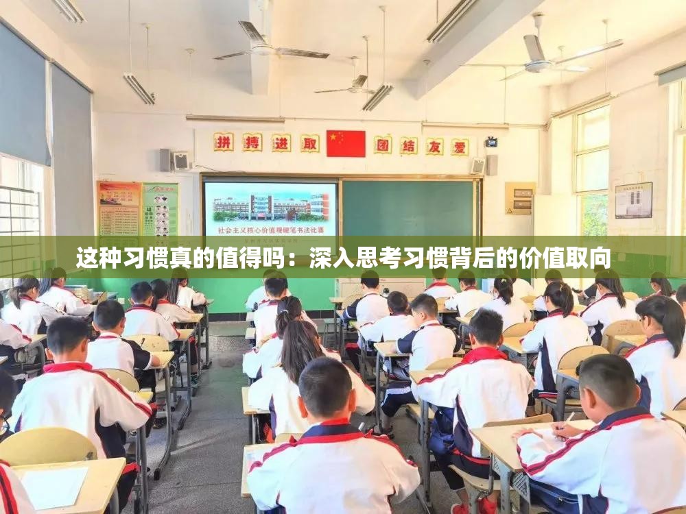 这种习惯真的值得吗：深入思考习惯背后的价值取向