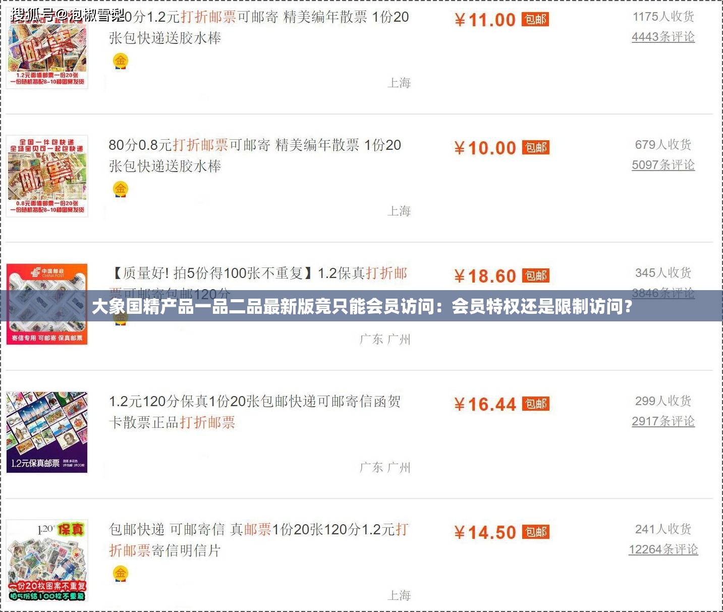 大象国精产品一品二品最新版竟只能会员访问：会员特权还是限制访问？