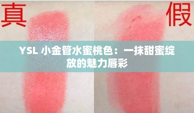 YSL 小金管水蜜桃色：一抹甜蜜绽放的魅力唇彩
