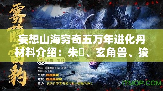 妄想山海穷奇五万年进化丹材料介绍：朱獳、玄角兽、狻禄、骨羊皮、大荒兽皮