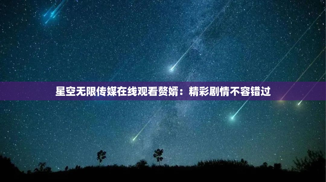 星空无限传媒在线观看赘婿：精彩剧情不容错过