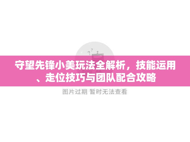 守望先锋小美玩法全解析，技能运用、走位技巧与团队配合攻略
