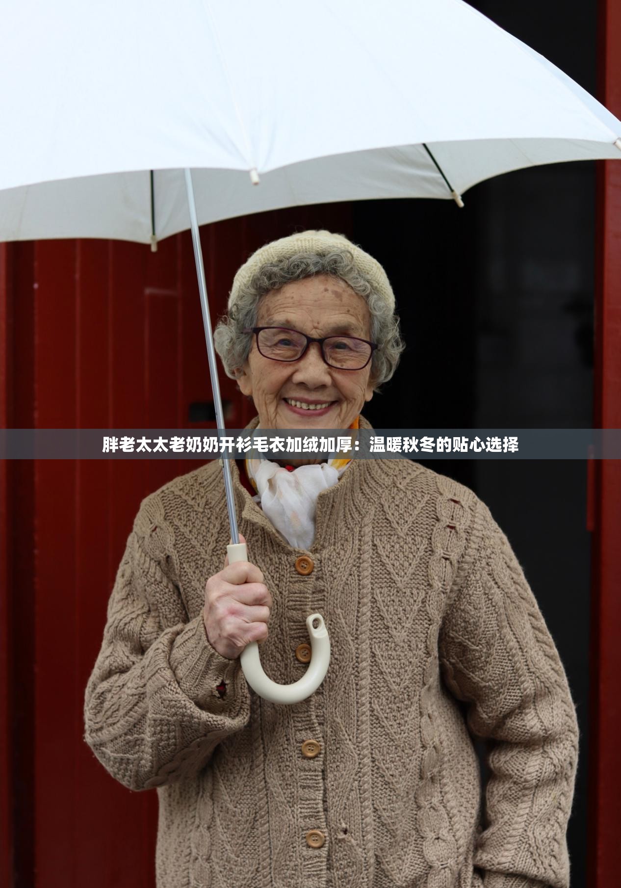 胖老太太老奶奶开衫毛衣加绒加厚：温暖秋冬的贴心选择