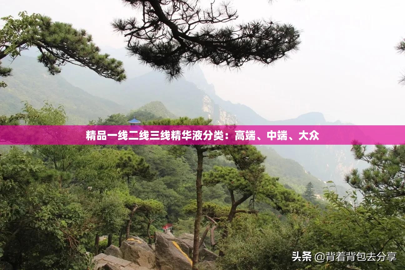 精品一线二线三线精华液分类：高端、中端、大众