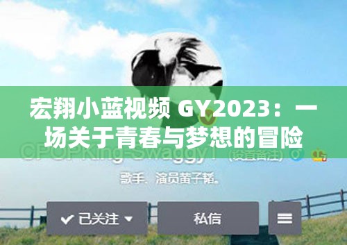 宏翔小蓝视频 GY2023：一场关于青春与梦想的冒险之旅