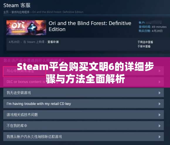 Steam平台购买文明6的详细步骤与方法全面解析