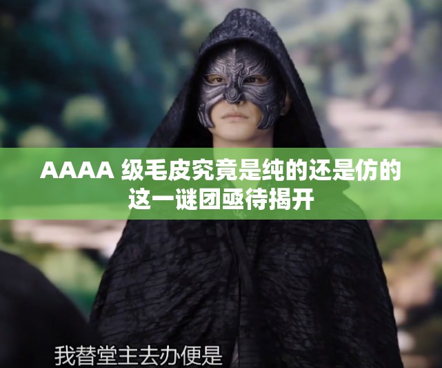 AAAA 级毛皮究竟是纯的还是仿的这一谜团亟待揭开