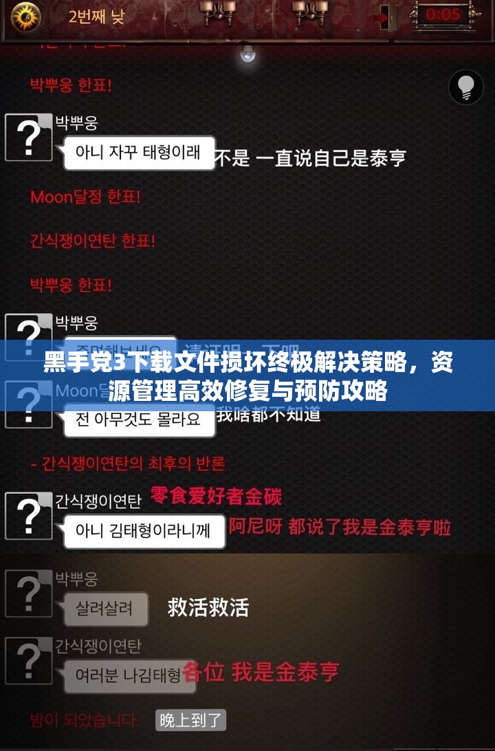 黑手党3下载文件损坏终极解决策略，资源管理高效修复与预防攻略