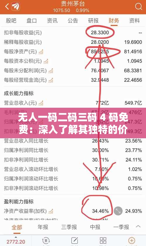 无人一码二码三码 4 码免费：深入了解其独特的价值和意义