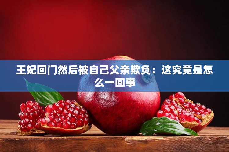 王妃回门然后被自己父亲欺负：这究竟是怎么一回事