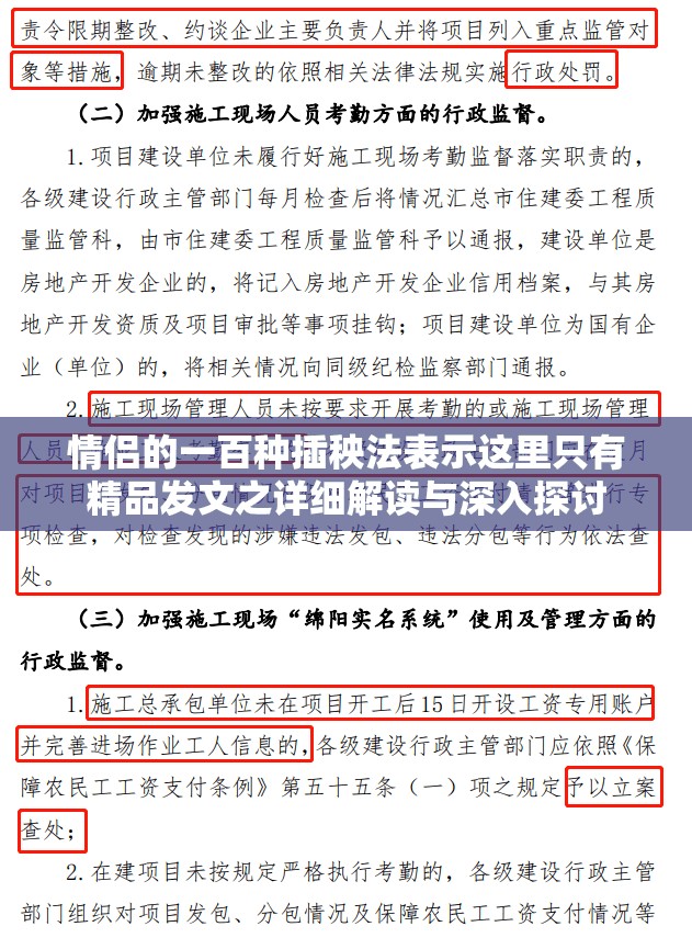情侣的一百种插秧法表示这里只有精品发文之详细解读与深入探讨