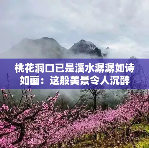 桃花洞口已是溪水潺潺如诗如画：这般美景令人沉醉
